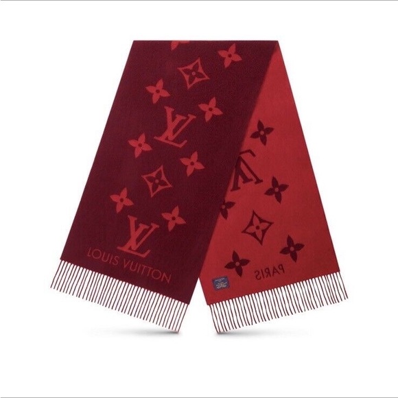Louis Vuitton REYKJAVIK scarf (cherry) - Picture 2 of 5